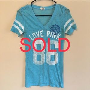 SOLD — Blue Victoria’s Secret T-shirt